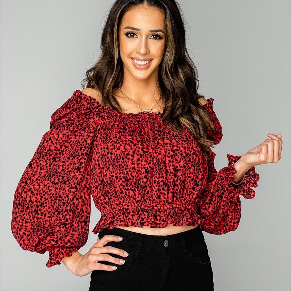 BuddyLove Constance Off The Shoulder Top - Heat